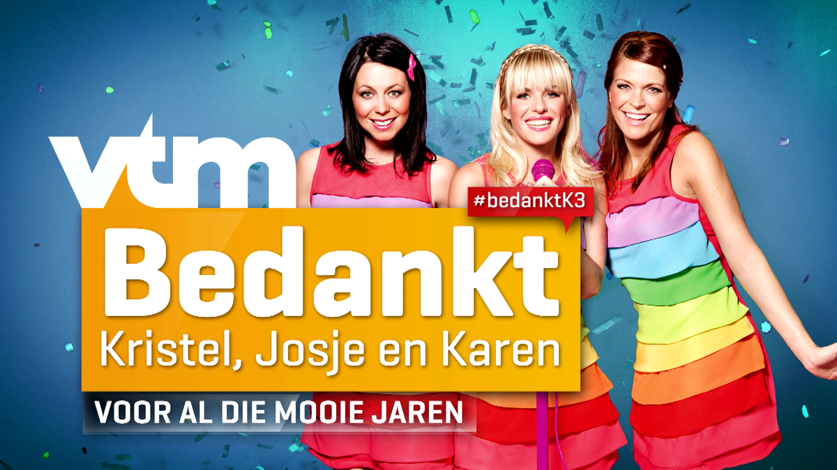 VTM's tweet photo. Bedankt @kristelktje, @JosjeHuisman en @DamenKaren! Meer over K3 zoekt K3: http://t.co/fgLDYKX2vN #bedanktK3 http://t.co/EPgB3R8EaJ