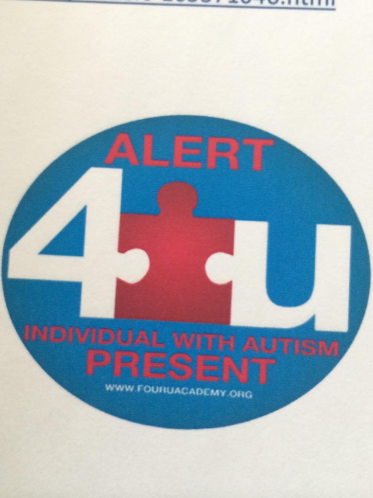 Autism4U's tweet photo. Autism awareness month- THIS DECAL WILL SAVE LIVES!!#EllenDeGeneres #steveharvey #QueenLatifah http://t.co/BXZDmRykS6