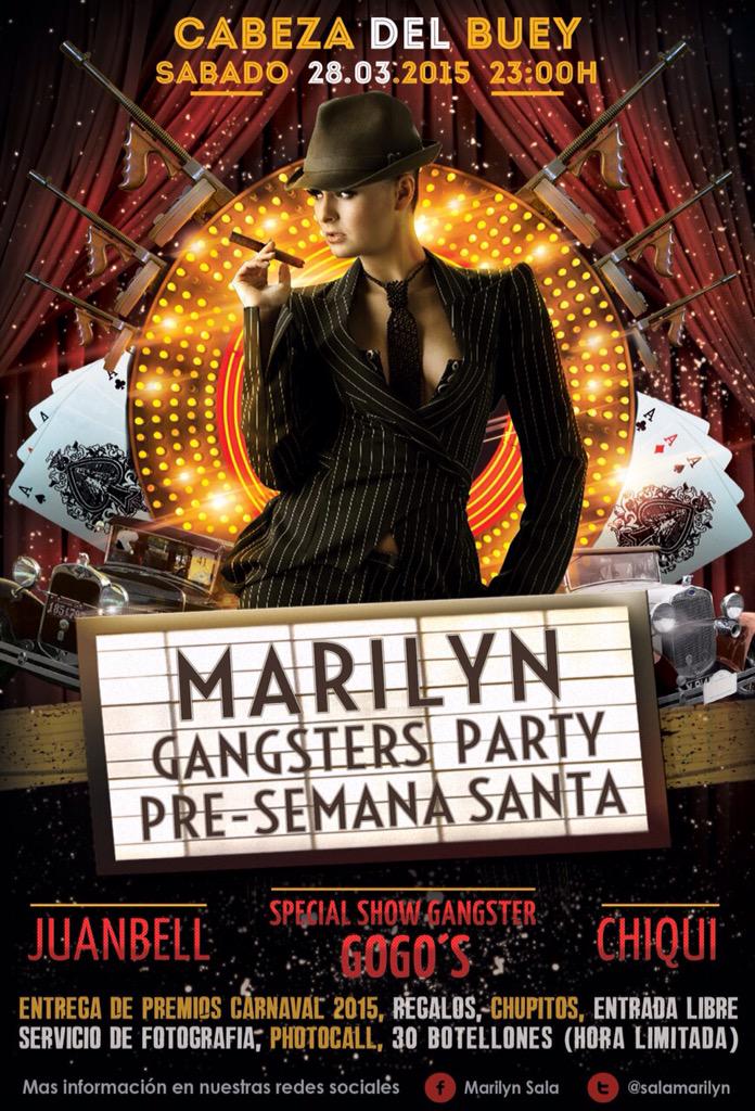 SALA MARILYN VUELVE A LA CARGA!! PRE-SEMANA SANTA 15!! Fiesta!!! GOOOOO!! RT!!!