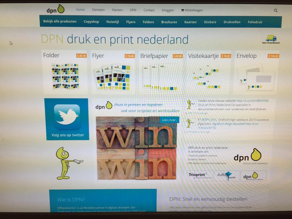 DPN_RJ's tweet photo. Nieuwe website en webshop ineen. Nu live. http://t.co/7zG75L0lPX Bestellen van print- en drukwerk nu nog eenvoudiger. http://t.co/4HAAaqZAH7