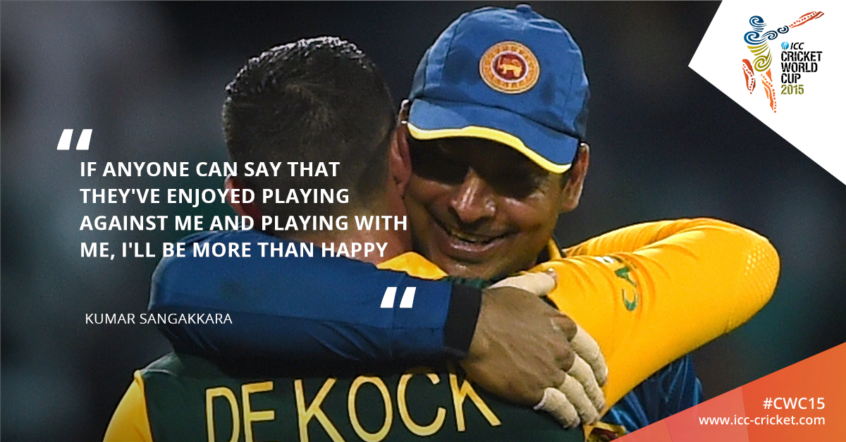 ICC's tweet photo. A true legend from start to finish - #ThankYouSanga http://t.co/UEd8SXEvBf http://t.co/xm3FgynLtO