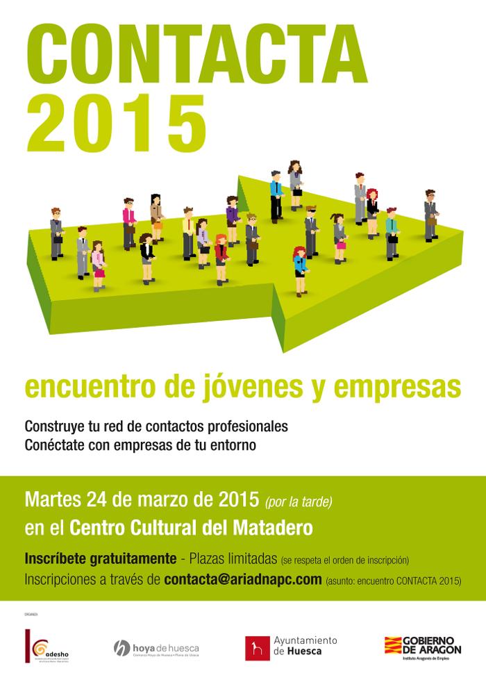 aytohuesca's tweet photo. El 2º foro de encuentro entre empresarios y jóvenes, 'Contacta 2015', el próximo 24 de marzo http://t.co/mtD3KfMFpp http://t.co/XLrfCn3sOG