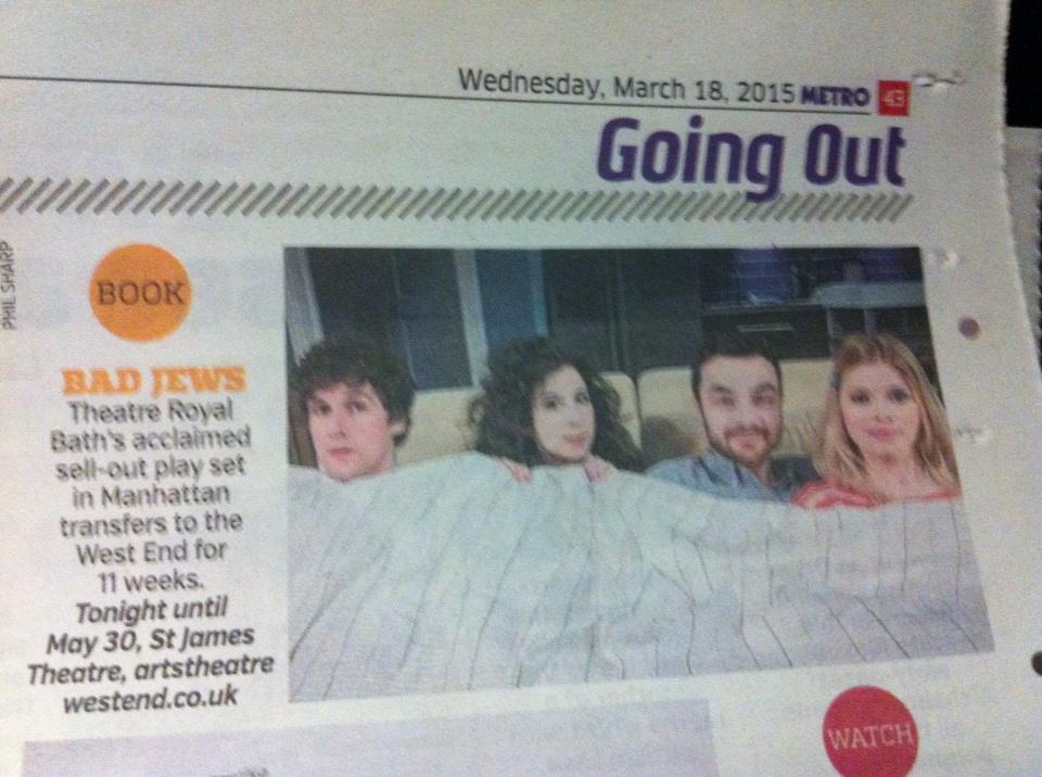 streetonraymond's tweet photo. @St_JamesTheatre @RADA_London @GinaBramhill @jennaaugen #ilangoodman #soproud #gosee http://t.co/OwA5OQkZUo