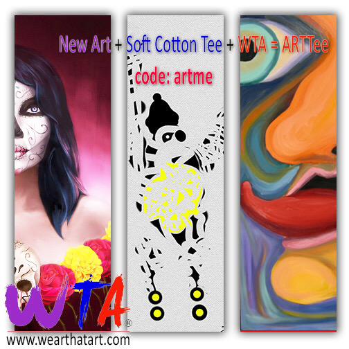 WearThatART's tweet photo. Check out more #Art http://t.co/gV2BovCRln use code: artme. #look good in #Art #WearThatART #artApparel #artshirts http://t.co/FFlrqeRjni