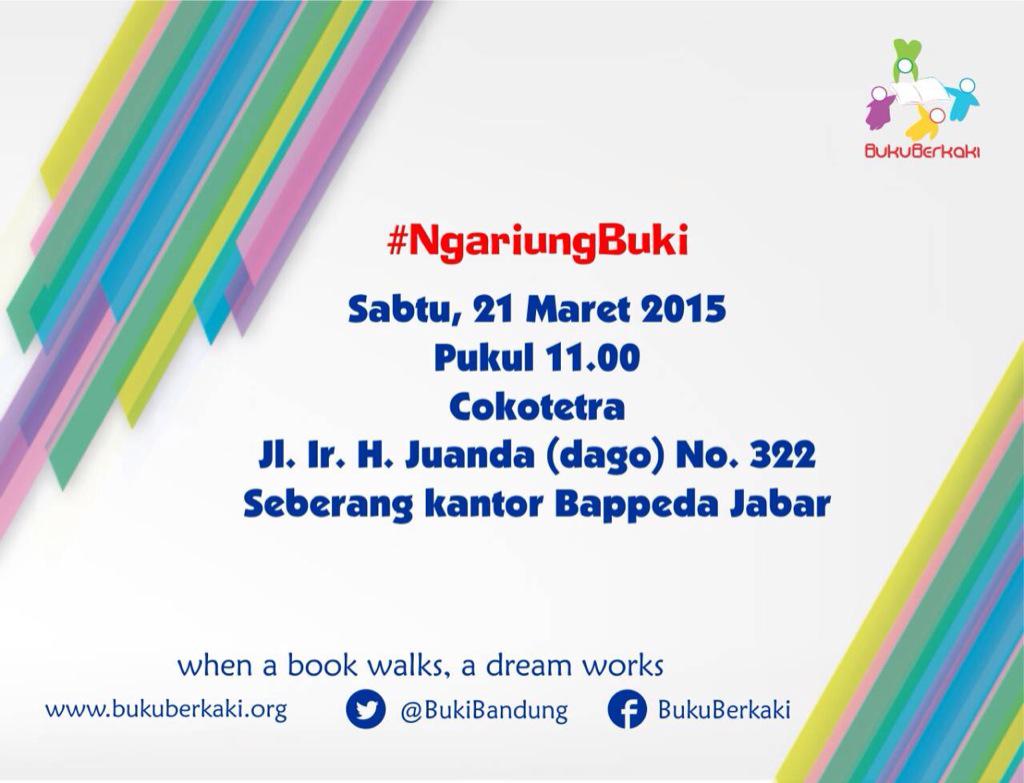Malam krucil! Sabtu ini akan ada #NgariungBuki di <a href="/Cokotetra/">COKOTETRA Drinks & Library</a>. Krucil Bandung yg mau gabung, ditunggu kedatangannya ya