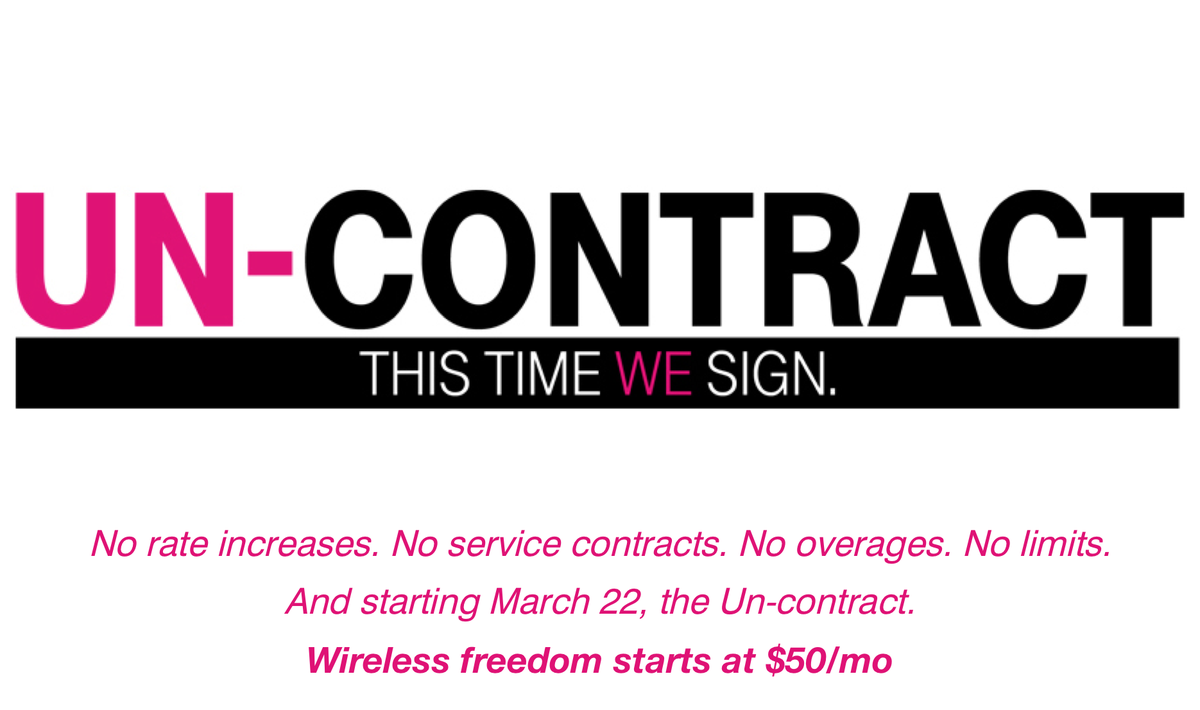 matthewmspace's tweet photo. No price changing for @tmobile plans for two years! #uncontract is awesome! http://t.co/4NtUCNea2E #TMobilizers http://t.co/oWFyxJ2pZp
