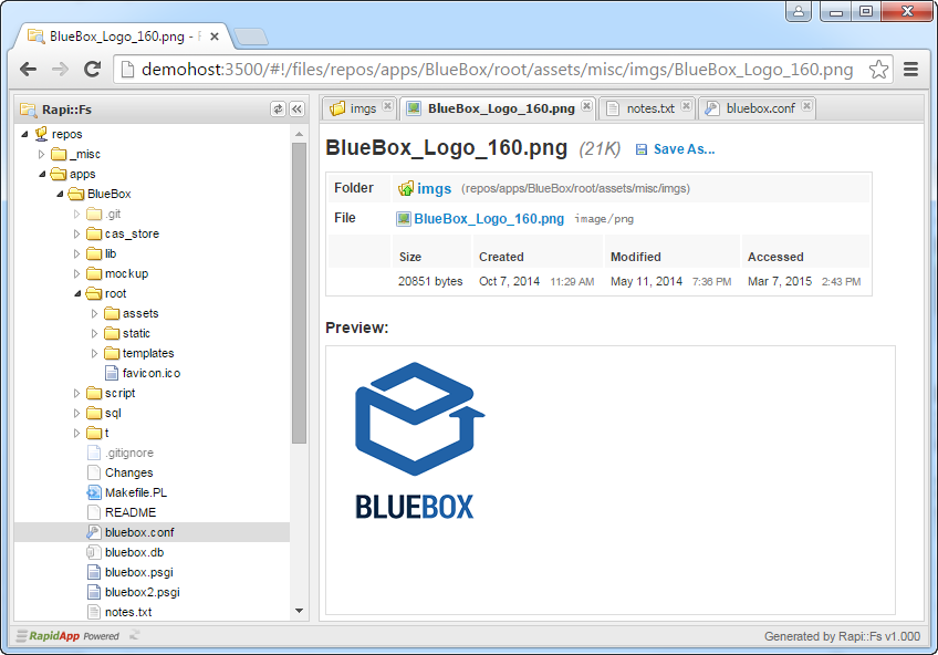 vanstyn's tweet photo. Announcing Rapi::Fs! -- PSGI instant/pluggable file browser using @PerlRapidApp -- http://t.co/zspvxGp1HR #RapidApp http://t.co/hPL4hybixj