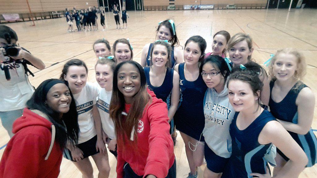 Couple of selfie with the teams w/ <a href="/Sasha_Corbin/">Sasha Dacosta</a> at <a href="/England_Netball/">England Netball</a> #Shots2015