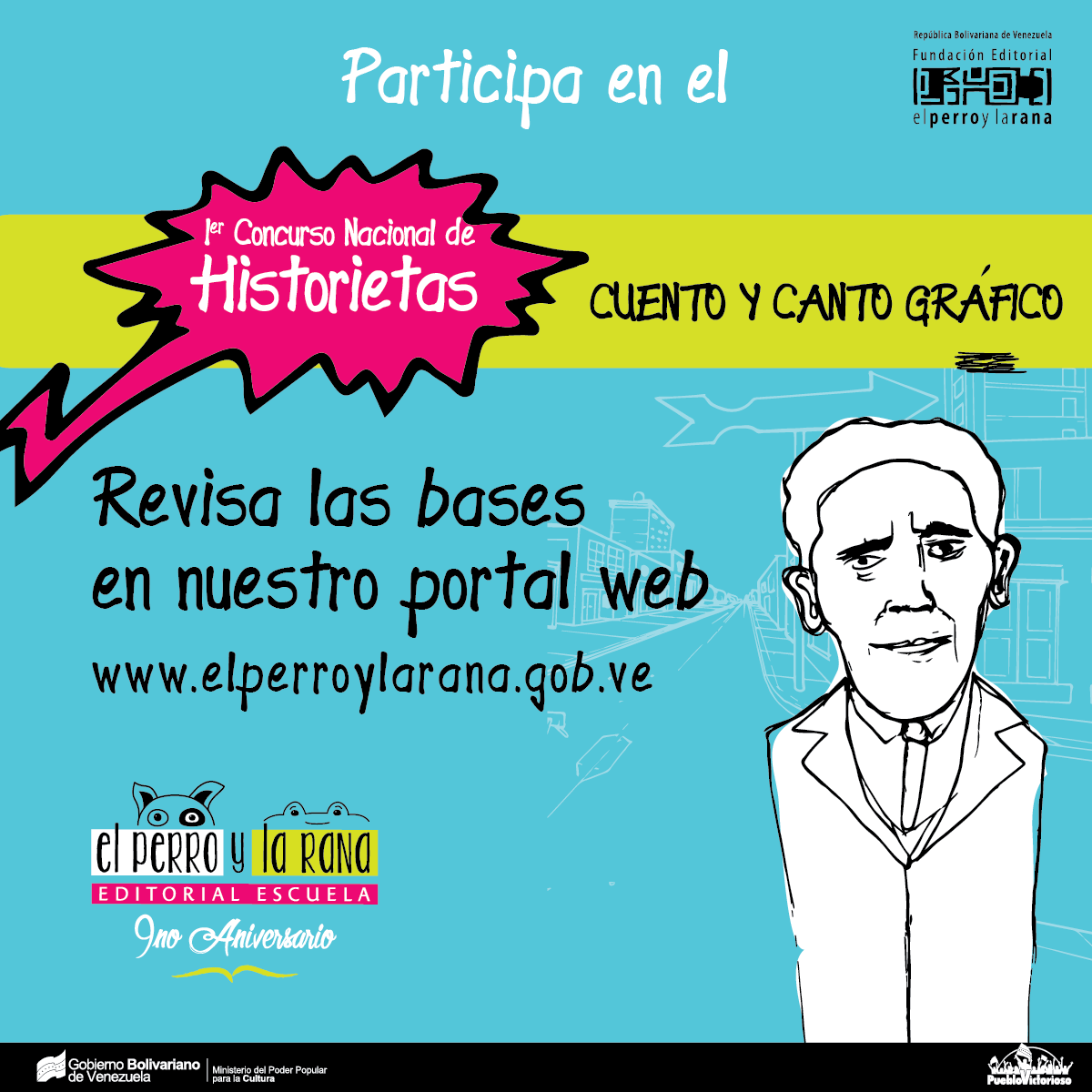 minculturave's tweet photo. Hasta el 16/09 tienes chance de participar en el 1er Concurso Nacional de Historietas ¡Te esperamos! http://t.co/EUq7DA7lOn