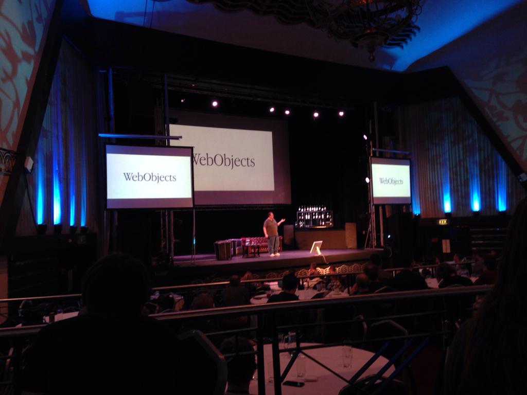 amyruthworrall's tweet image. Nice to still see conference slides like this! #webobjects