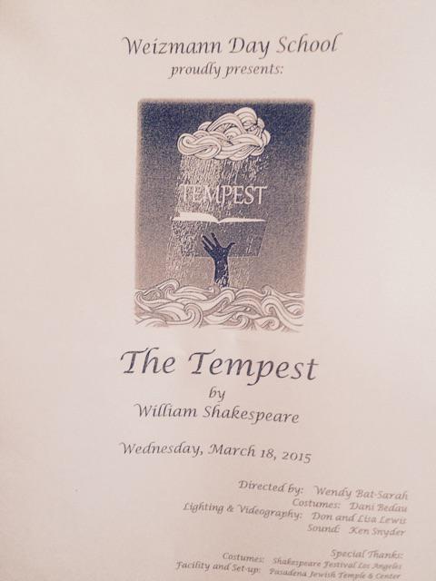 PeaceAcademy's tweet photo. Enjoying Shakespeare's The Tempest being performed by students at Weizmann. @wdsoffice #Supportingourfriends http://t.co/C33t2fZRMm