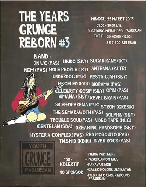 The Years Grunge Reborn #3 on 22 maret 2015 pukul 9 pagi smp selesai. #grunge #music #underground