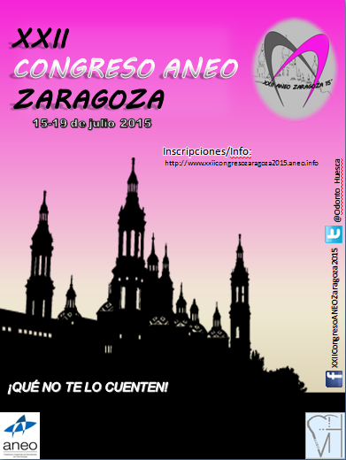 Odonto_Huesca's tweet photo. CARTEL DEL XXII CONGRESO ANEO ZARAGOZA 2015 #ANEOzgz2015 @ANEOspain @Adonlos @AVEOvalencia @OBeOIEE @AEOCM @AEOS_USC http://t.co/6lP3vdYDG9