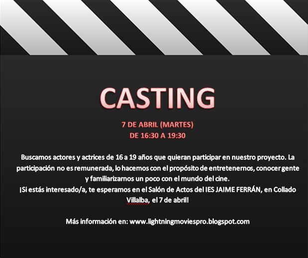 ¿Quieres vivir la experiencia de ser un actor por un tiempo? Apuntate al casting de 'Soy como quieras' de la UCM.