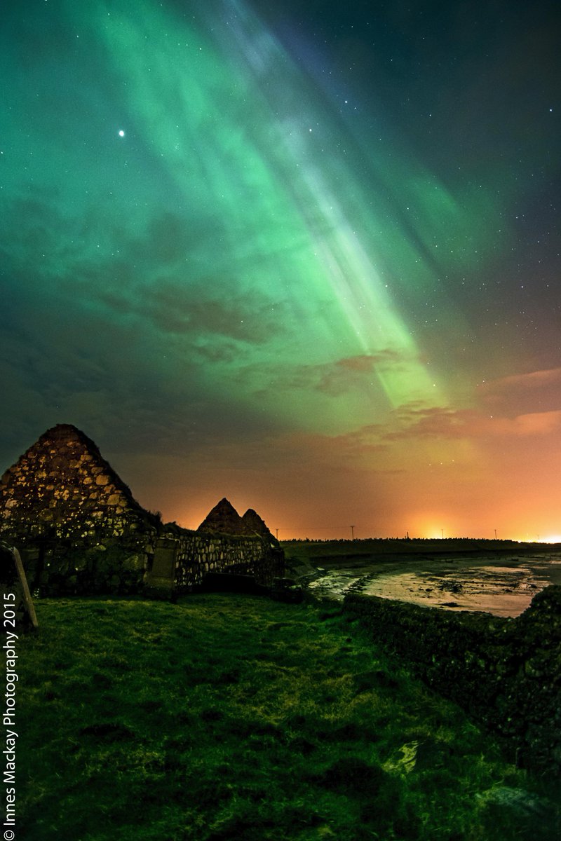 #Aurora, St Columba's Church on the Isle of Lewis. #Northernlights #hebrides @Flickr @500px