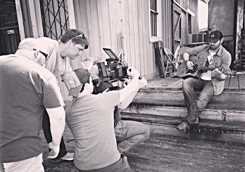 On set with <a href="/Realtree/">Realtree</a> shooting the Music video for "Here's to You" can't wait for you all to see it! #GonnaBeRockin