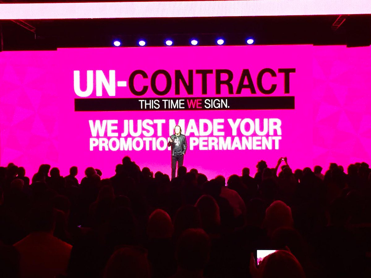 All promotional plans now become permanent thanks to the Uncarrier!! WOW!!! Your price will never go up at T-Mobile!