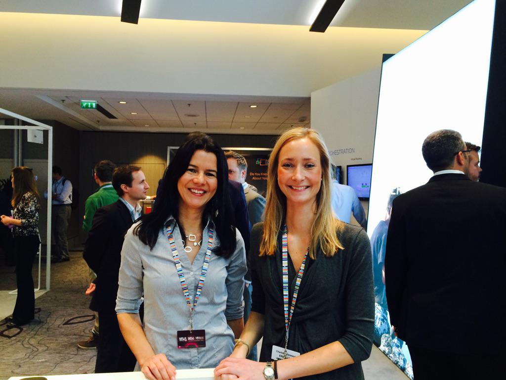 StaciePham's tweet image. Marketing colleagus supporting #mplssdn2015 with demos &amp;amp; meetings in Paris. Great job ladies! #ericsson #mpls #sdn