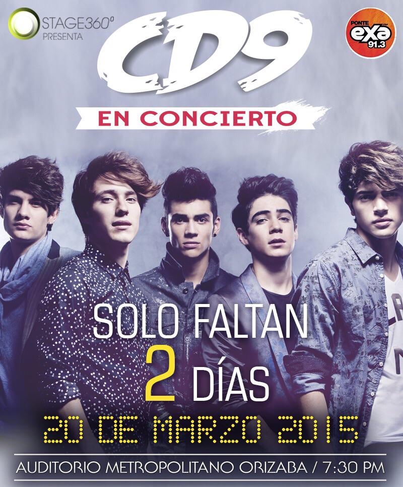 ¡2 días! ¡#ThePartyTour en Orizaba! Adquiere tu boleto acá bit.ly/CD9Orizaba o en Plaza Aries y Plaza del Valle.