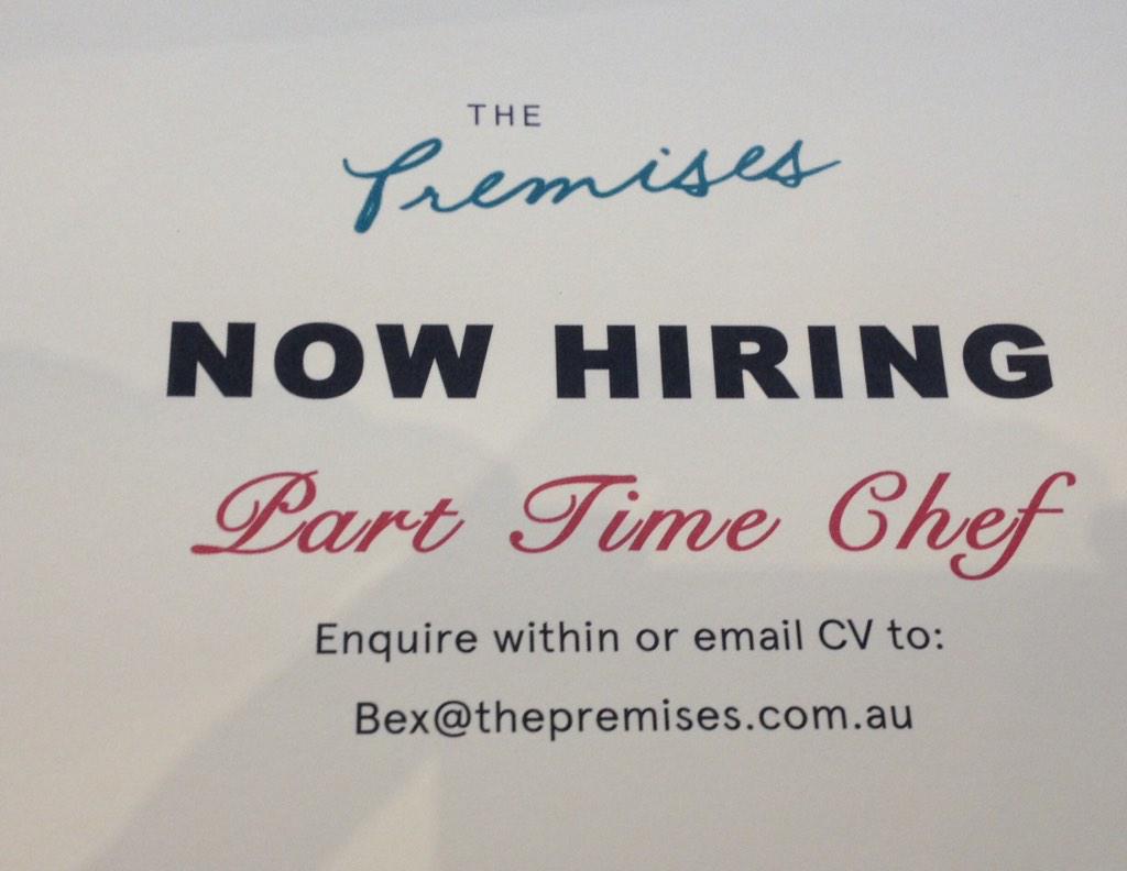 Bexstakaye (@bexstakaye) on Twitter photo Part timer needed <a href="/ThePremises/">The Premises</a> must be able to work wkends. Great bunch of ppl to work with, day time only Part timer needed <a href="/ThePremises/">The Premises</a> must be able to work wkends. Great bunch of ppl to work with, day time only