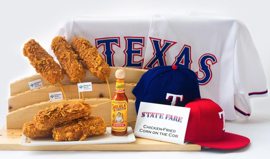 darrenrovell's tweet image. Rangers to sell S&apos;mOres &amp;amp; chicken fried corn on a cob, debut bacon stand espn.go.com/mlb/story/_/id…