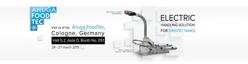 ez_Wheel's tweet photo. Visit us at the @AnugaFoodTec event next week. Our booth No. 051 is inside Hall 5.2, Aisle D. Hope to see you soon ! http://t.co/OyI4PuUJH2