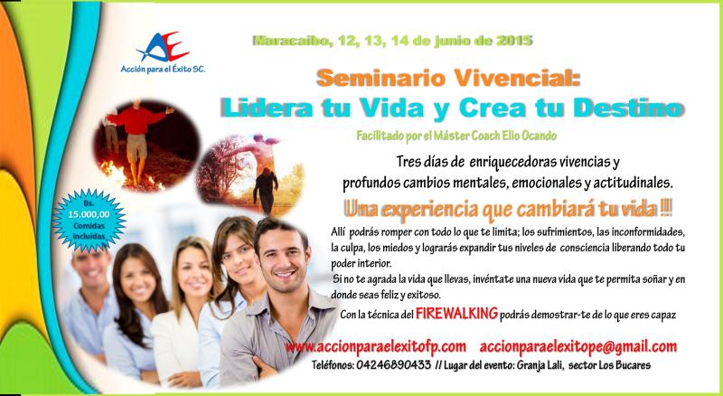 expodato's tweet photo. SEMINARIO VIVENCIAL #LIDERA TU VIDA Y CREA TU #DESTINO* 12 al 14 de junio* #Maracaibo* (424)6890433 @Accionpelexito http://t.co/Hj9HBU05g8