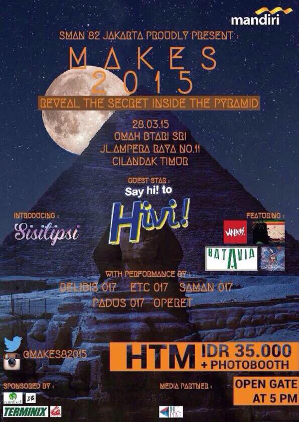infoeventgigsID's tweet photo. Hari Ini -> @Makes82015 w/ @sayHiVi Sabtu 28 Maret 15 at Omah Btari Sri, Ampera Jakarta Selatan . HTM: 35K http://t.co/Rcz5cTbdZH