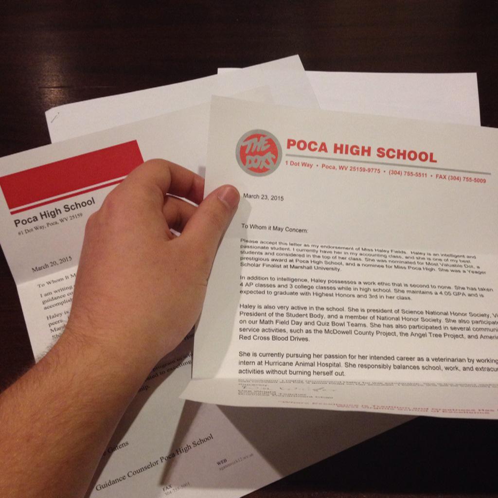 Who would pass up $3,000?!

The Poca High application for the Higginbotham Family Scholarship is due on April 31st!