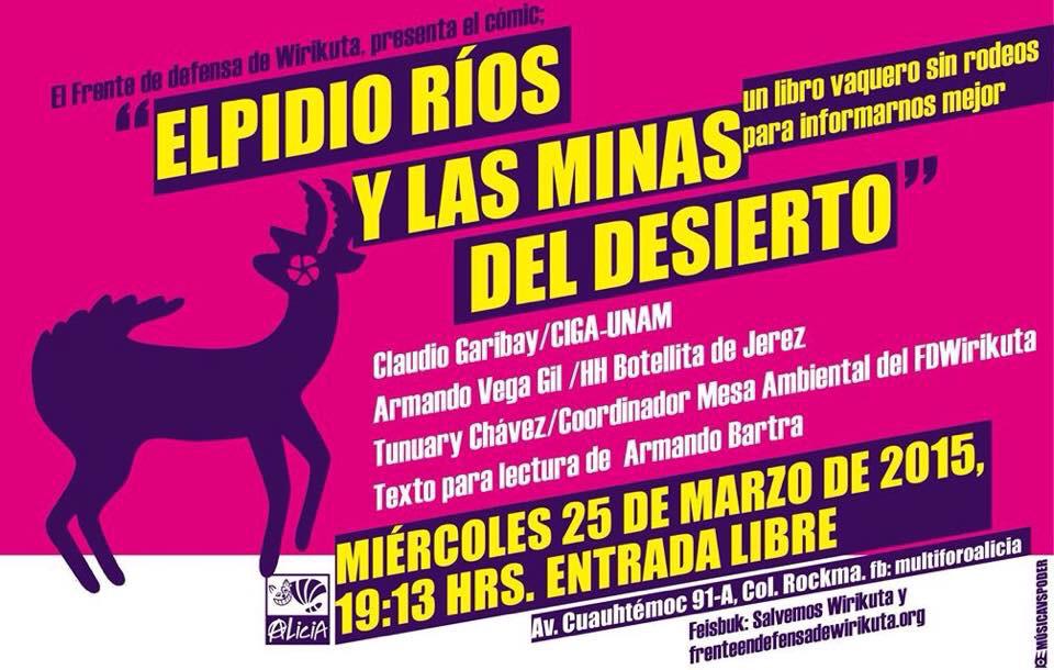 venadomestizo's tweet photo. En la presentación de Elpidio Ríos en @multiforoalicio los protagonistas de @PeyoteGuardians ofrecen artesanía http://t.co/Ma6BN5cJdf