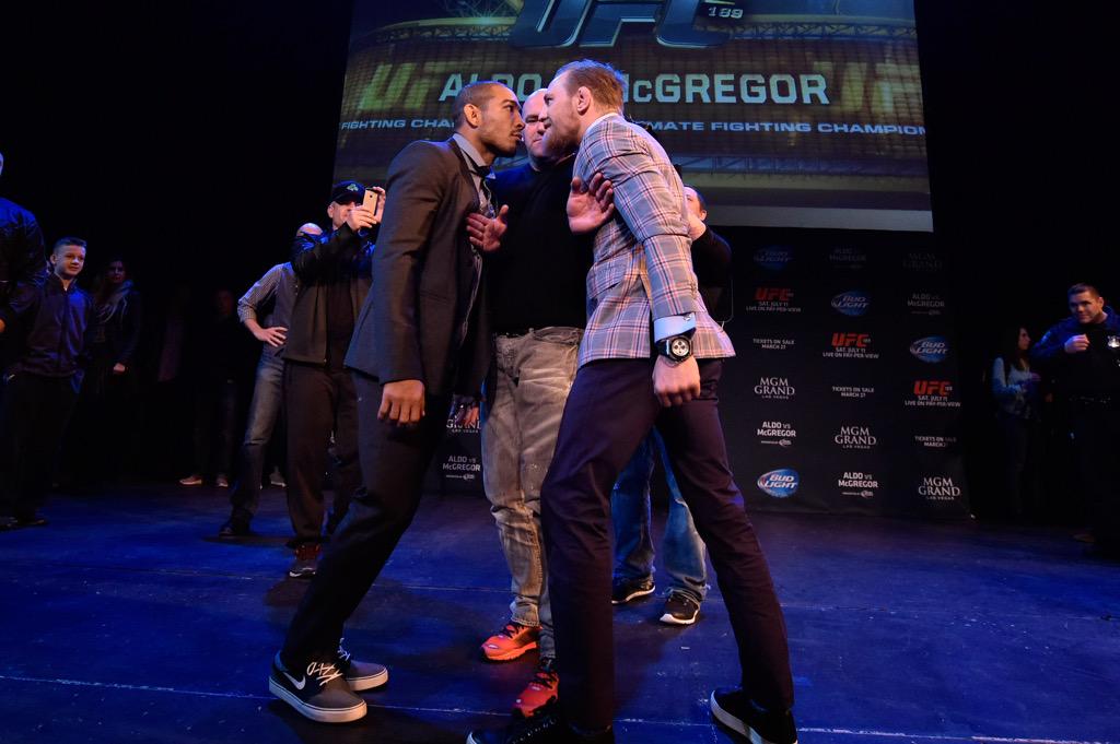 ufc's tweet photo. RT if you'll be joining us in Vegas for #UFC189 and @UFCFightWeek! 
We. Can't. Wait. 
http://t.co/U9SJTR2Qsz http://t.co/GvHlwiFNDe