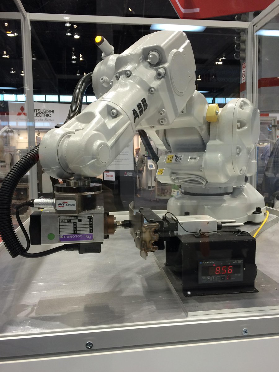 ABBRobotics's tweet image. Here&apos;s a glimpse of #ABBRobotics at Day 1 of #Automate2015