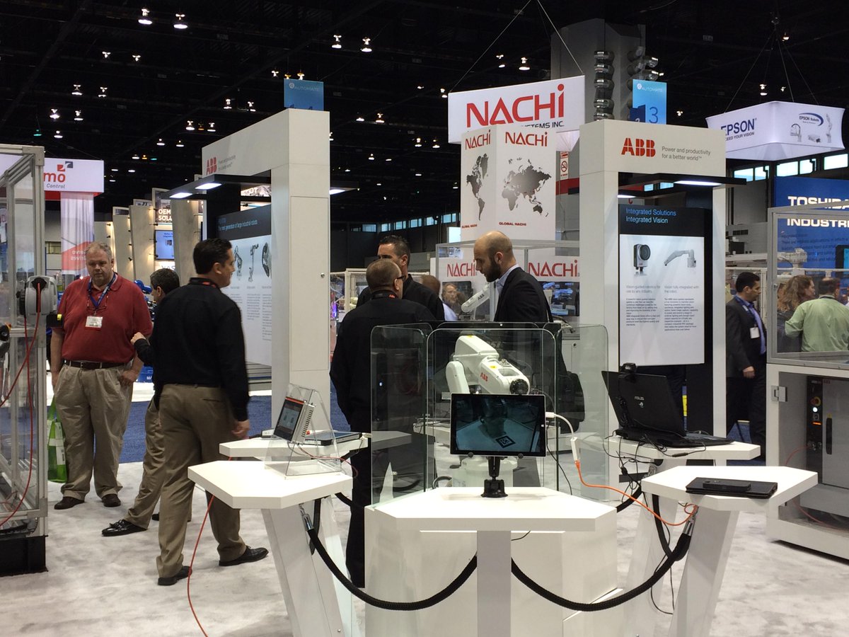 ABBRobotics's tweet image. Here&apos;s a glimpse of #ABBRobotics at Day 1 of #Automate2015