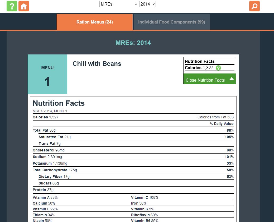 BSurvivalFood's tweet image. New site gives MRE nutrition facts - Bulk Survival Food bulk-survival-food.com/new-site-gives…