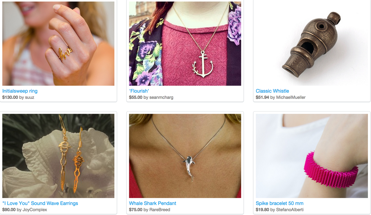 shapeways's tweet image. Check out the most unique and fabulous 3D printed Jewelry for women: shpws.me/wJap