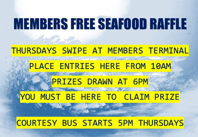 ClubRydeX's tweet photo. Got to be in it to WIN it! #clubrydex #seafoodraffles http://t.co/F7KCTrOy3b