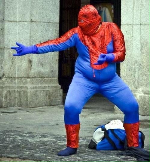 LaMaravillaASL's tweet photo. #ConUnPocoDePoder me convierto en "espaiderman". http://t.co/26mVTwOxd8