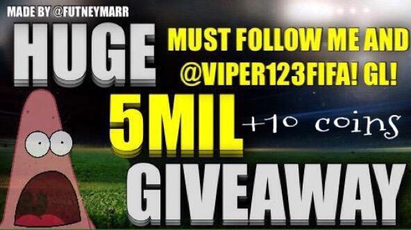 Faker2coolz's tweet image. 😱-5.000.010 COINS G/A😱

✔️️️Follow me &amp;amp; @viper123FIFA
✔️️Tag 2 mates
✔️️Retweet

-Winner @330+ RTS. GL‼️
