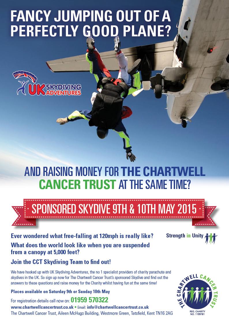 Fancy jumping out of a plane &amp; free-falling at 120mph? Then get involved in the CCT sponsored sky dive! #skydive