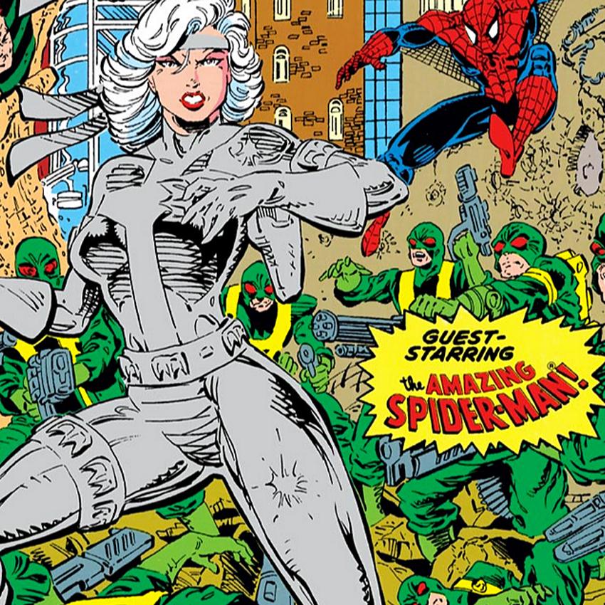 Marvel's tweet photo. Silver Sable takes on HYDRA alongside Spider-Man in #90sByTheNumbers: http://t.co/W1y1MJry2N http://t.co/4Ba0q4GiNA