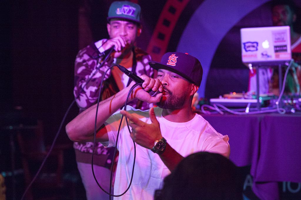 audiocommon's tweet photo. Now LIVE at Brass House Tavern, @ethemadassassin @VeteranEye #AudioCommonSXSW http://t.co/tgcUs9rQbp