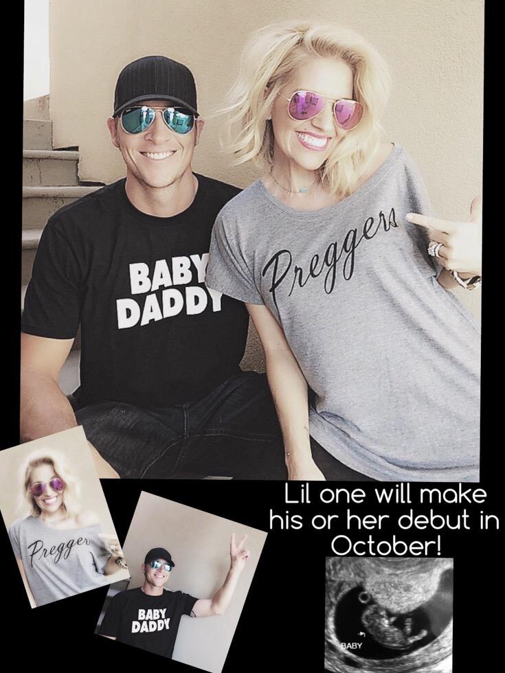 We are filled w so much joy &amp; excitement to announce we r expecting a lil one ☺️ #GodisGood #love #Oct <a href="/HansonBrock/">Brock Hanson</a>