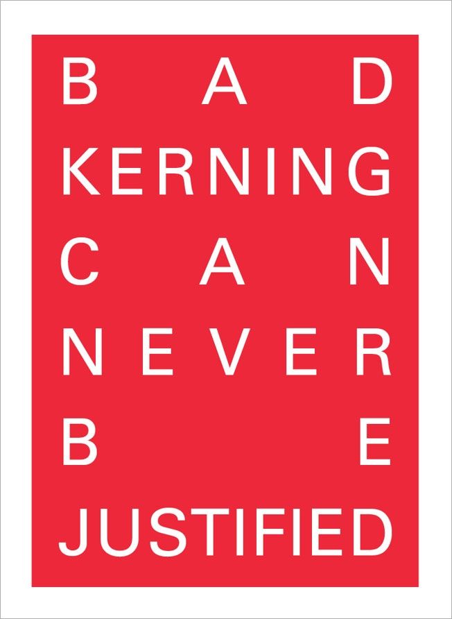 psema4's tweet image. #webdev #gamedev :) RT @techsoupcanada: Bad kerning can never be justified #TechFunThursday #DesignPunsFTW