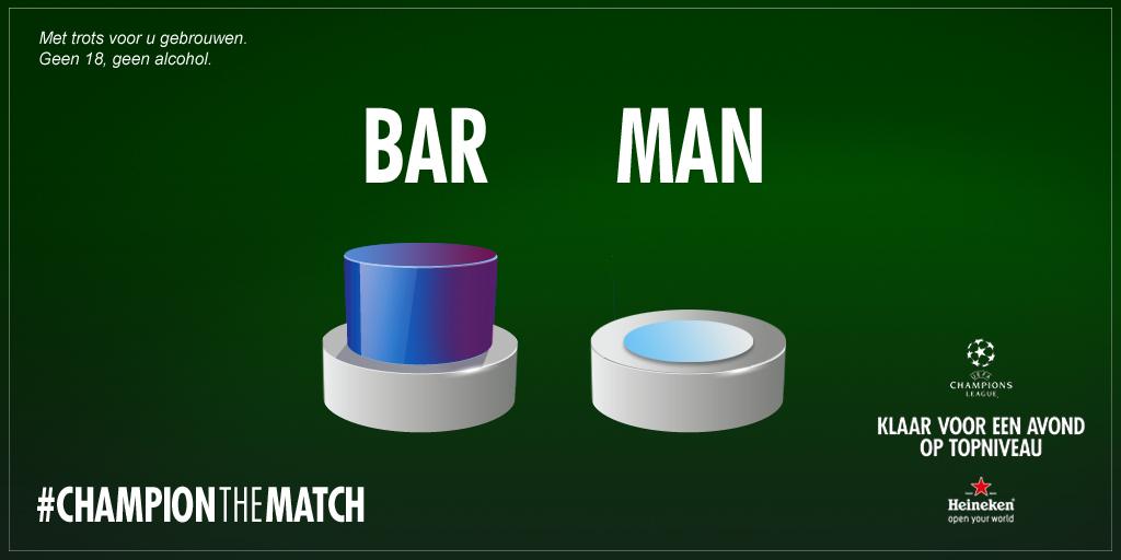 De uitslag is bekend! #stemmen #PS15 #barman #ChampionTheMatch