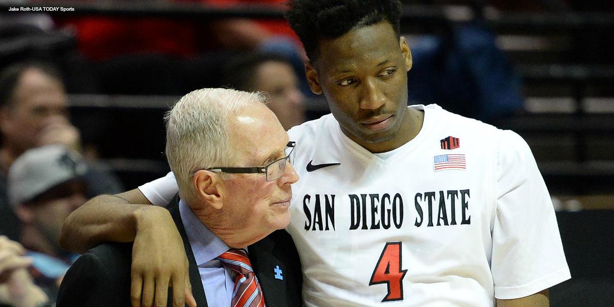 MarchMadnessMBB's tweet image. San Diego St won 5 games in Steve Fisher's 1st year. Since then, he's led Aztecs to 8 NCAAs: on.ncaa.com/1DBf7Wz