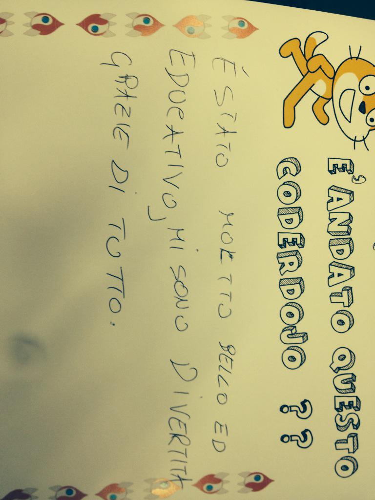 azzurraragone's tweet image. Perché lo facciamo? La risposta è nelle loro risposte Grazie bambini!@CoderDojoMT @Piersoft #weneverstop #CoderDojo