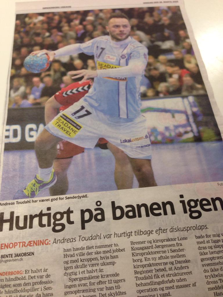 KiroLone's tweet photo. Prolapsforløb hos kiropraktor. Også for eliten. Sønderborg ugeavis idag. #kiropol #sundpol http://t.co/kblrE03sR8