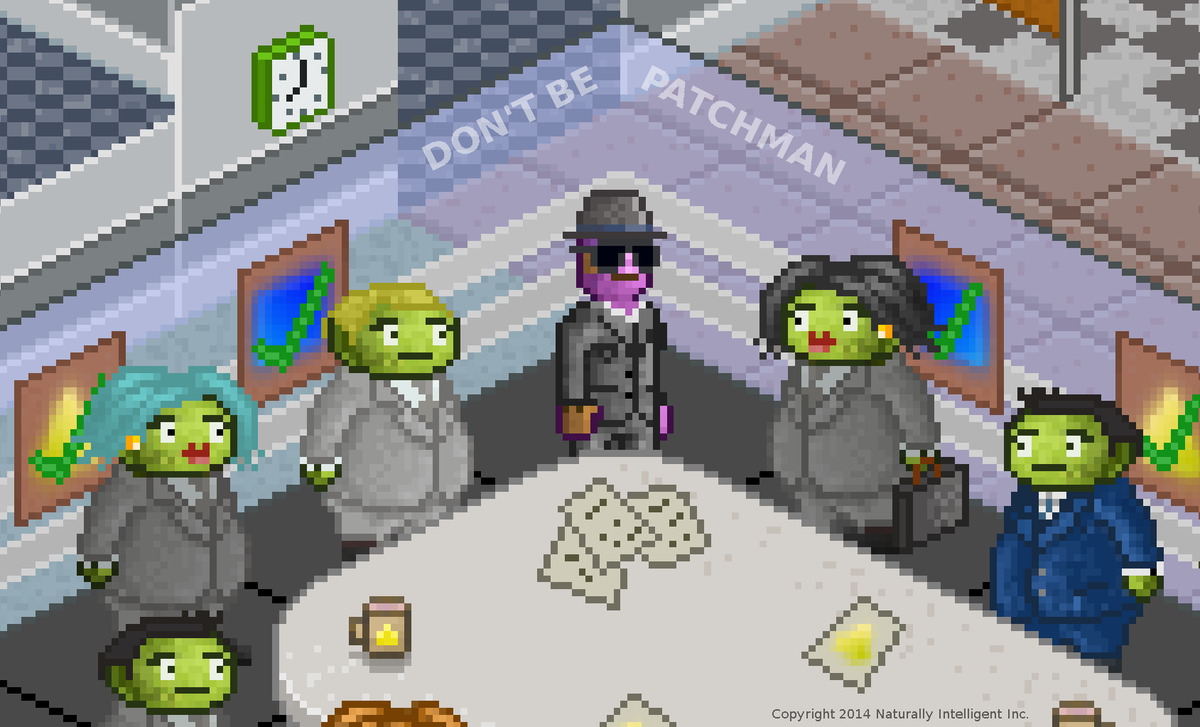 GamingCircle1's tweet photo. .@NaturallyIntel need you! Hit up #pixelart #adventure game, #DontBePatchman, on #Kickstarter: http://t.co/hPZGGFonoH http://t.co/E2nPocbBkI