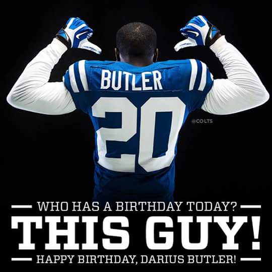 Happy Birthday Darius Butler!!  