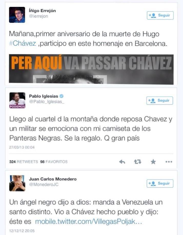 Colmenero's tweet photo. Pablo Iglesias sobre Venezuela: Que gran país. 

Ya veo... 

 #EnTierraHostil8 http://t.co/E6iRW3qDog